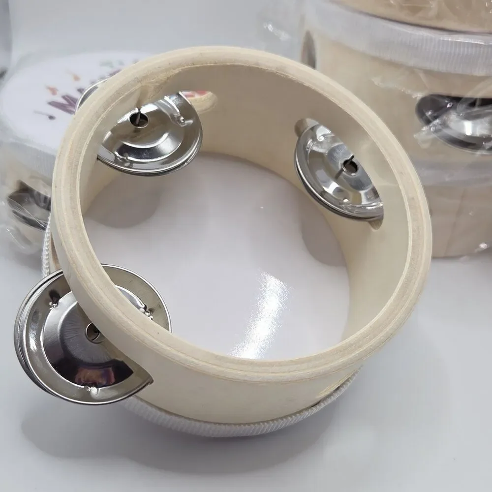 Religious Mini Tambourines Toys 8 Pieces Make A Joyful Noise Party Gift